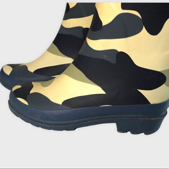 Mini Boden Blue Camo Rubber Wellington Boots US size 3 UE size 35 - Picture 4 of 8